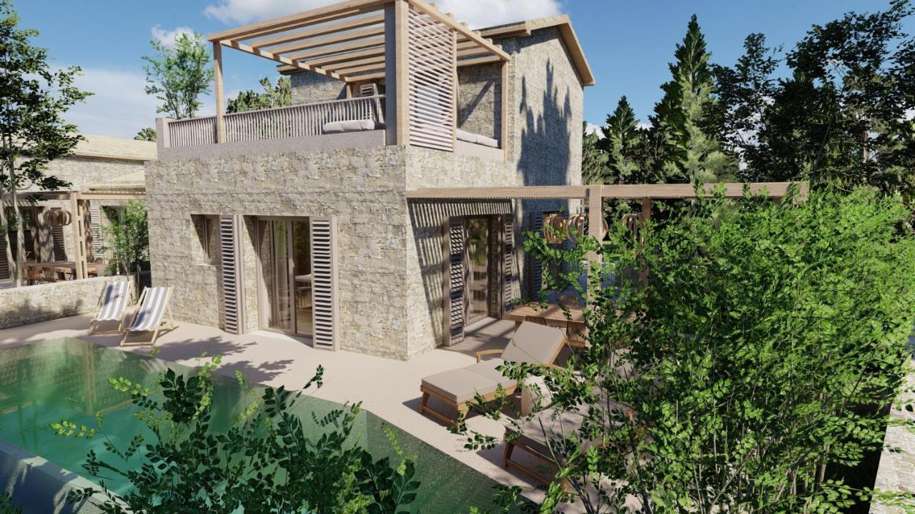 Papadria Villas - Modern Luxury Villas Near Kathisma Beach Tsoukaládhes المظهر الخارجي الصورة