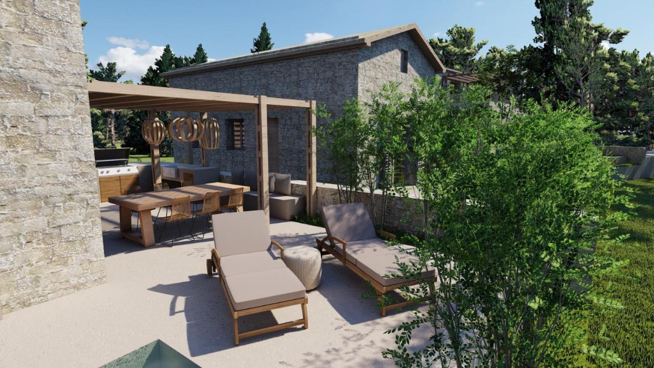 Papadria Villas - Modern Luxury Villas Near Kathisma Beach Tsoukaládhes المظهر الخارجي الصورة